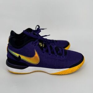 Nike LeBron‎ Zoom NXT Gen EP Lakers Basketball Shoes Men's Sz 9 Purple Yellow